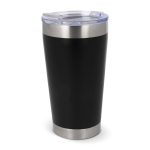 Gobelet thermique à emporter en céramique avec détails argentés 500ml couleur noir