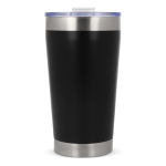 Gobelet thermique à emporter en céramique avec détails argentés 500ml couleur noir cinquième vue