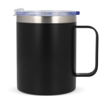 Tasse à emporter en céramique avec anse pour un transport facile 350ml couleur noir deuxième vue