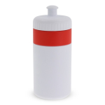 Gourde de sport sans BPA avec détail coloré 500ml couleur rouge deuxième vue
