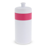 Gourde de sport sans BPA avec détail coloré 500ml couleur rose deuxième vue