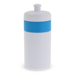 Gourde de sport sans BPA avec détail coloré 500ml couleur bleu ciel deuxième vue