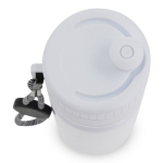 Gourde de sport sans BPA avec détail coloré et sangle 500ml couleur blanc cinquième vue