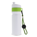 Gourde de sport sans BPA avec détail coloré et sangle 500ml couleur vert clair