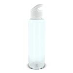 Gourde en RPET de couleurs transparentes avec poignée 600ml couleur blanc
