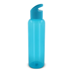 Gourde en RPET de couleurs transparentes avec poignée 600ml couleur turquoise