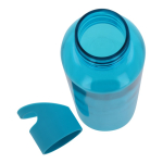 Gourde en RPET de couleurs transparentes avec poignée 600ml couleur turquoise septième vue