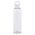 Gourde en RPET transparente avec poignée géométrique colorée 600ml couleur blanc transparent deuxième vue