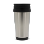 Gobelet à double paroi en inox avec poignée pour transport 350ml couleur argenté troisième vue