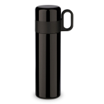 Thermos en acier inoxydable avec tasse et poignée comme bouchon 350ml couleur noir