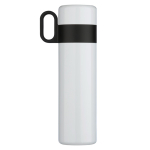 Thermos en acier inoxydable avec tasse et poignée comme bouchon 350ml couleur blanc cinquième vue