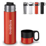 Thermos en acier inoxydable avec tasse et poignée comme bouchon 350ml