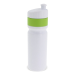 Gourde de sport sans BPA avec bord coloré fabriqué en UE 750ml couleur vert clair deuxième vue
