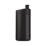 Bidon de sport en plastique sans BPA et 100% anti-fuite 500ml couleur noir