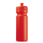 Gourde de sport en plastique sans BPA et 100% anti-fuite 750ml couleur rouge