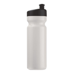 Gourde en plastique sans BPA et 100% anti-fuite 750ml couleur blanc/noir