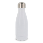 Gourde en inox à double paroi avec bouchon argenté 260ml couleur blanc