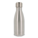 Gourde en inox à double paroi avec bouchon argenté 260ml couleur argenté