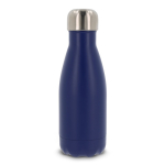 Gourde en inox à double paroi avec bouchon argenté 260ml couleur bleu foncé
