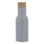 Gourde à double paroi en acier inoxydable avec infuseur à thé 340ml couleur gris clair