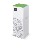 Gourde à double paroi en acier inoxydable avec infuseur à thé 340ml couleur bleu pastel quatrière vue