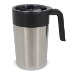 Tasse en acier inoxydable à double paroi de 400ml couleur argenté