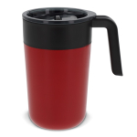 Tasse en acier inoxydable à double paroi de 400ml couleur rouge foncé