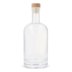 Gourde durable en verre avec couvercle FSC 500ml couleur transparent deuxième vue