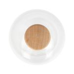 Gourde durable en verre avec couvercle FSC 750ml couleur transparent troisième vue