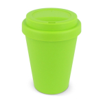 Gobelet à emporter en plastique recyclé aux couleurs vives 250ml couleur vert lime