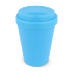 Gobelet à emporter en plastique recyclé aux couleurs vives 250ml couleur bleu ciel