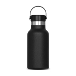 Gourde en inox 100% anti-fuite avec anse de transport 350ml couleur noir
