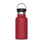 Gourde en inox 100% anti-fuite avec anse de transport 350ml couleur rouge foncé