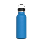 Gourde en inox 100% anti-fuite avec anse de transport 500ml couleur bleu ciel