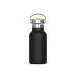 Gourde thermique avec revêtement et anse de transport 350ml couleur noir