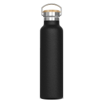 Gourde thermique avec revêtement et anse de transport 650ml couleur noir
