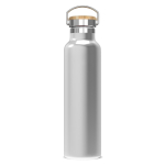 Gourde thermique avec revêtement et anse de transport 650ml couleur argenté