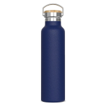 Gourde thermique avec revêtement et anse de transport 650ml couleur bleu foncé