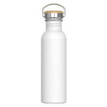 Gourde en acier inoxydable anti-fuite avec revêtement poudré 750 ml couleur blanc