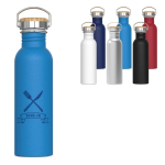 Gourde en acier inoxydable anti-fuite avec revêtement poudré 750 ml