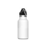 Gourde en acier inoxydable avec revêtement en poudre 350ml couleur blanc