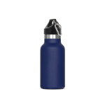 Gourde en acier inoxydable avec revêtement en poudre 350ml couleur bleu foncé