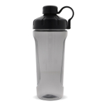 Shaker pour la salle de sport en plastique avec bouchon noir 900ml couleur noir deuxième vue