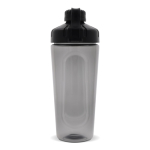 Shaker pour la salle de sport en plastique avec bouchon noir 900ml couleur noir quatrière vue