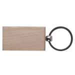 Porte-clés rectangulaire en bois à personnaliser 9x3cm couleur bois deuxième vue