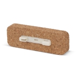 Porte-badge en liège pour entreprises avec épingle de sûreté Cork couleur naturel deuxième vue