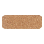 Porte-badge en liège pour entreprises avec épingle de sûreté Cork couleur naturel troisième vue