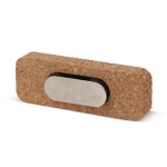 Étiquette en liège rectangulaire avec aimant pour fixation couleur naturel deuxième vue