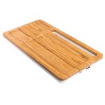 Set de table en bambou Bamboo Tidy avec chargeur sans fil Bamboo Tidy couleur marron clair