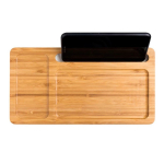 Set de table en bambou Bamboo Tidy avec chargeur sans fil Bamboo Tidy couleur marron clair